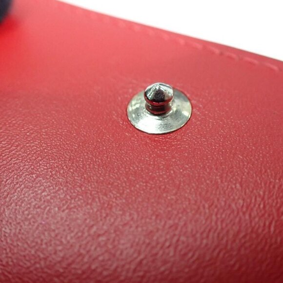 Christian Louboutin Studs Wallet Compact Bi-Fold Leather - Picture 10 of 14